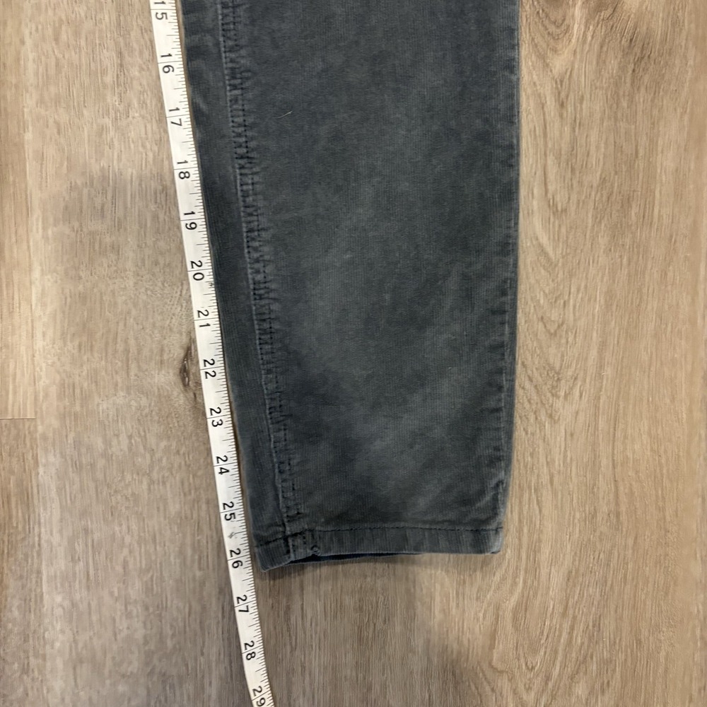Free People Morning Waves Corduroy Pants Button Fly Womens Gray Size 28 - Picture 5 of 6